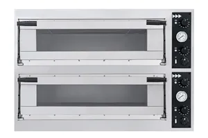 Piec do pizzy Trays 44 Glass, 2 komory, 400V/13800W, 1100x964x745mm Prismafood 227268