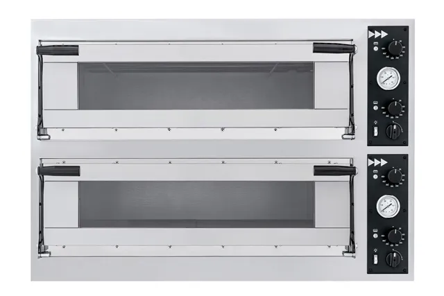 Piec do pizzy Trays 44 Glass, 2 komory, 400V/13800W, 1100x964x745mm Prismafood 227268