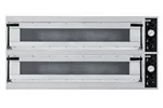 Piec do pizzy Trays 66L Glass, 2 komory, 400V/20400W, 1500x964x745mm Prismafood 227350