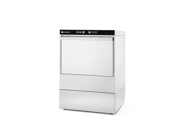 Zmywarka do naczyń 50x50 – sterowana elektronicznie, 400V/6600W, 570x600x830mm Hendi 231753