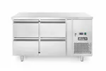 Stół chłodniczy z 4 szufladami i agregatem bocznym, Profi Line, 230V/250W, 1360x700x858mm Arktic 233764