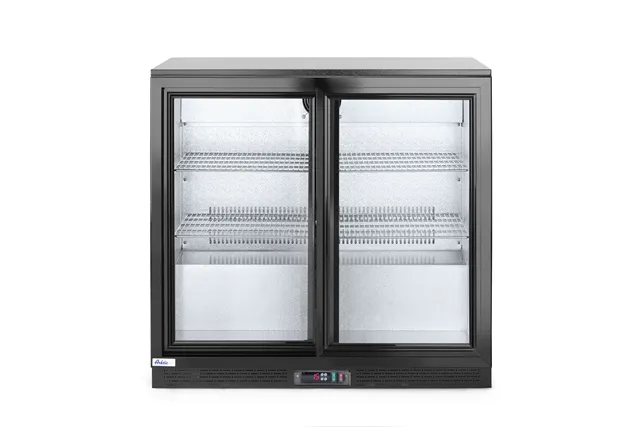Lodówka barowa z podwójnymi drzwiami suwanymi, 158L, czarny, 220-240V/160W, 900x520x865mm Arktic 233917