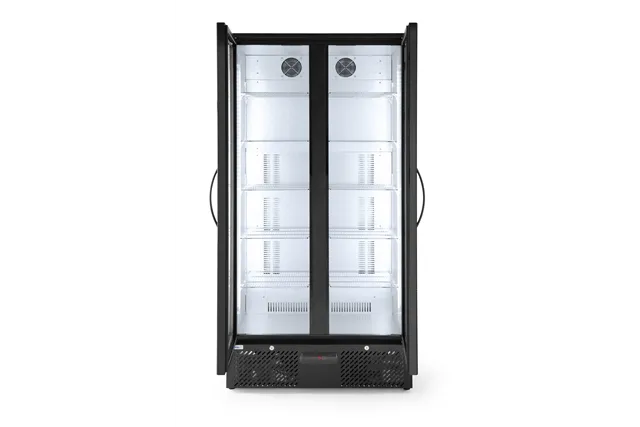 Lodówka barowa 2-drzwiowa, 384L, czarny, 220-240V/365W, 900x530x1820mm Arktic 233931