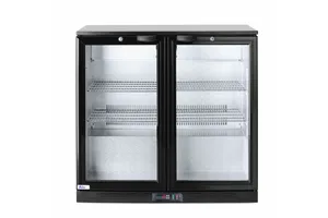 Lodówka barowa 2-drzwiowa, 158L, czarny, 220-240V/160W, 900x530x870mm Arktic 235829