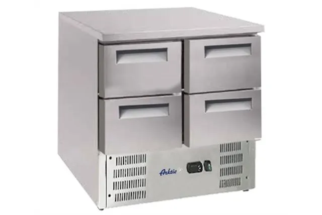 Stół chłodniczy z 4 szufladami, GN 1/1, 112L, 220-240V/143W, 900x700x855mm Arktic 236154