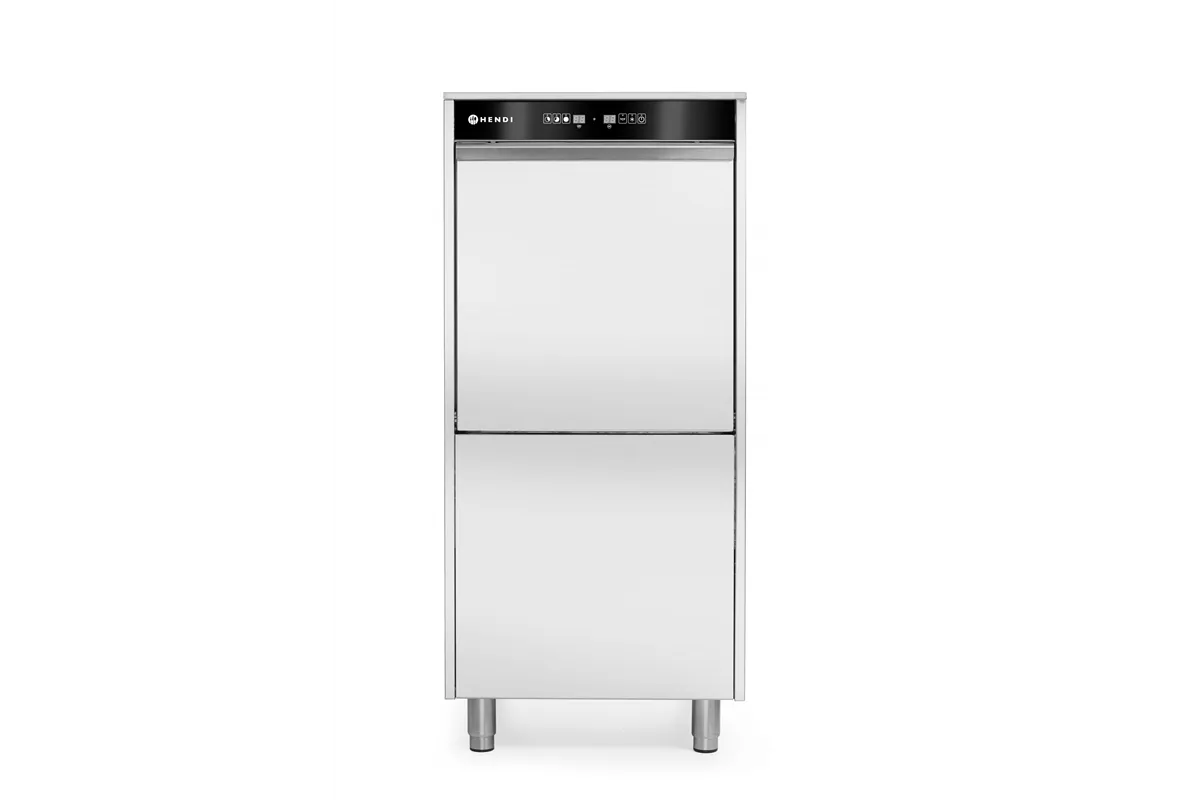 Zmywarka do garnków 50x60 sterowana elektronicznie dozownik detergentu pompa spustowa 400V/7100W 595x777x1335mm Hendi 236574