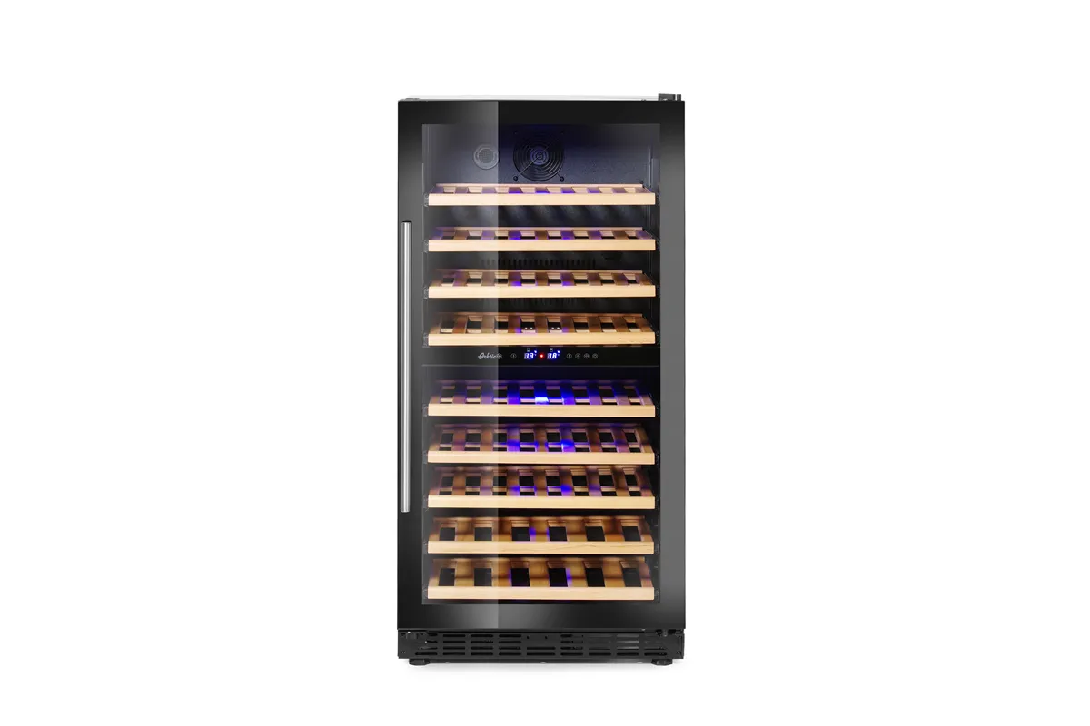Lodówka do wina 2-strefowa, 72 butelki, 232L, 220-240V/110W, 595x675x1215mm Arktic 237557