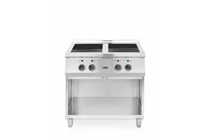 Kuchenka indukcyjna z 4 polami grzewczymi, 400V/17000W, 800x720x854mm Hendi 237687