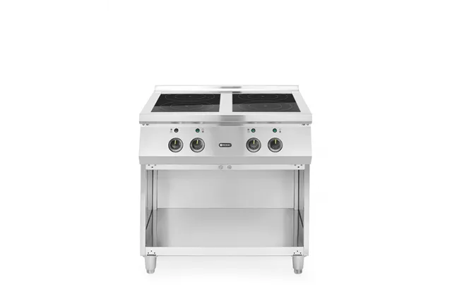 Kuchenka indukcyjna z 4 polami grzewczymi, 400V/17000W, 800x720x854mm Hendi 237687