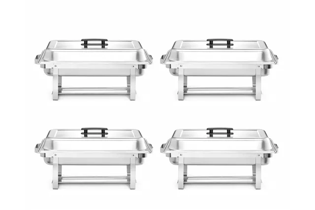 Podgrzewacz na pastę – zestaw 4 szt., GN 1/1, 7,5L, 600x355x305mm Hendi 238837