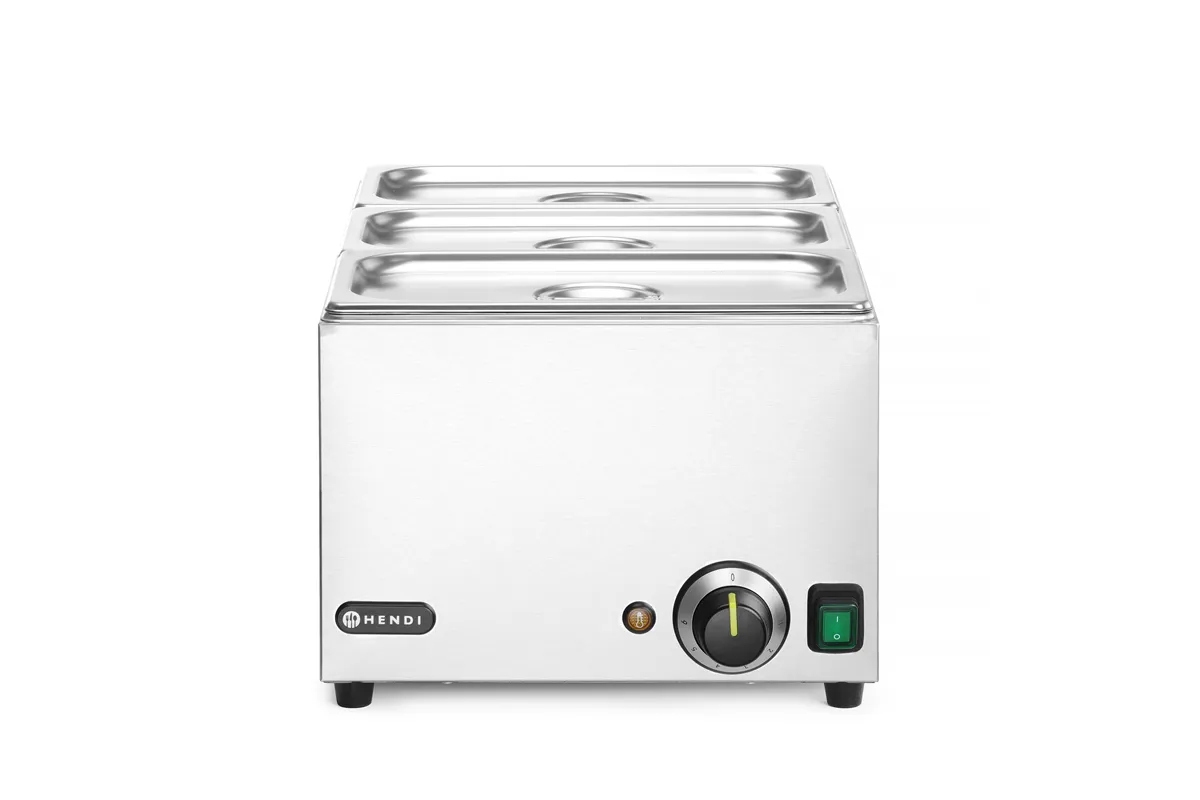 Zestaw: Bemar HENDI Ranger + 3x GN 1/3 z pokrywką, GN 1/1, 230V/1000W, 590x332x242mm Hendi 238967