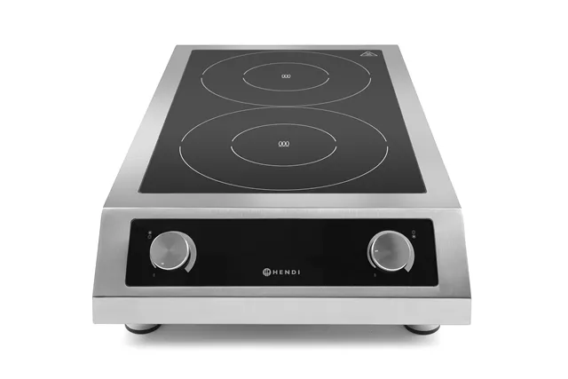Kuchenka indukcyjna podwójna 7000, Profi Line, 400V/7000W, 405x700x145mm Hendi 239346