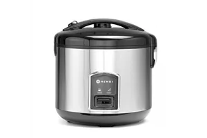 Urządzenie do gotowania ryżu i kaszy z funkcją gotowania na parze, 1,8l, Profi Line, 1,8L, 230V/700W, ⌀280x285mm Hendi 240410