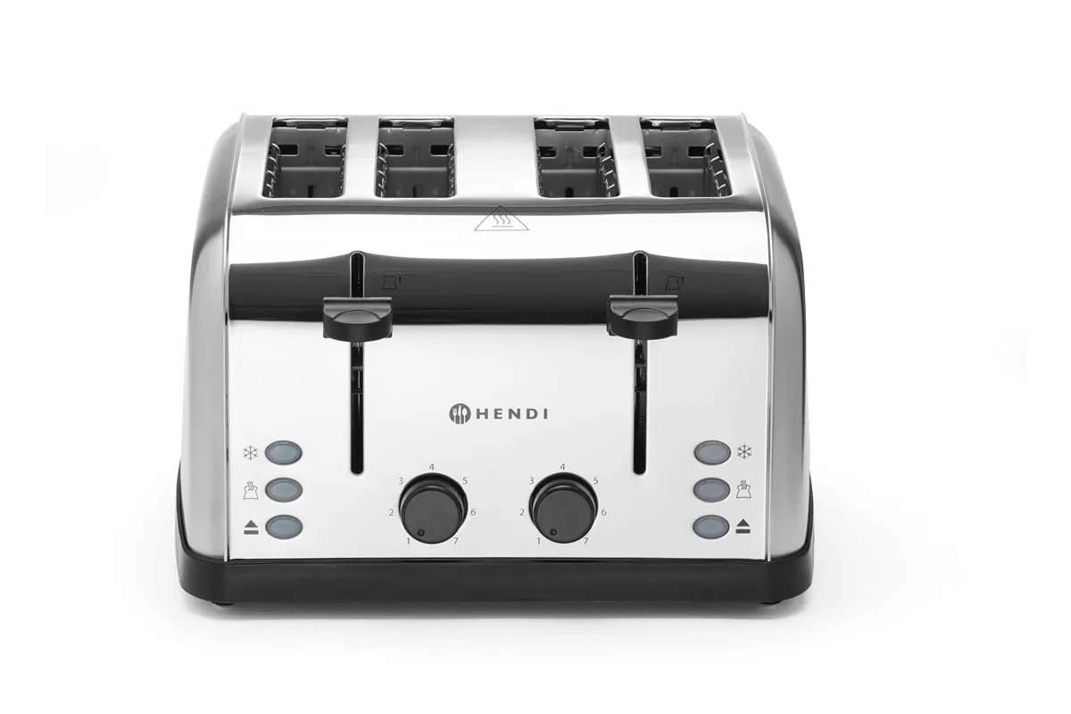 Toster na 4 tosty , 240V/1500W, 295x335x180mm Hendi 261187