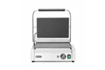 Grill kontaktowy Panini, góra ryflowana, dół gładki, 230V/2200W, 430x375x216mm Hendi 263662