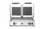Grill kontaktowy podwójny, góra ryflowana , dół gładki, 230V/3600W, 570x375x216mm Hendi 263808