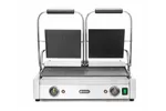 Grill kontaktowy podwójny, 1/2 gładka, 1/2 ryflowana, 230V/3600W, 570x375x216mm Hendi 263907