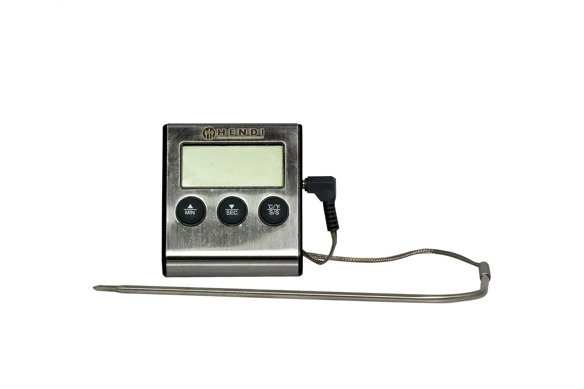 Termometr do piekarników z funkcją timera, 65x70x17mm Hendi 271346