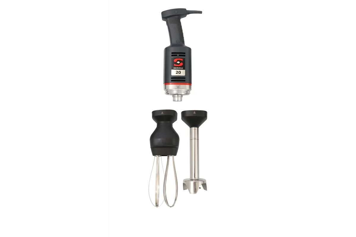 Mikser ręczny z ramieniem miksującym i wymiennym ramieniem ubijającym MB-21, 230V/300W, ⌀82x514mm Sammic 3030634