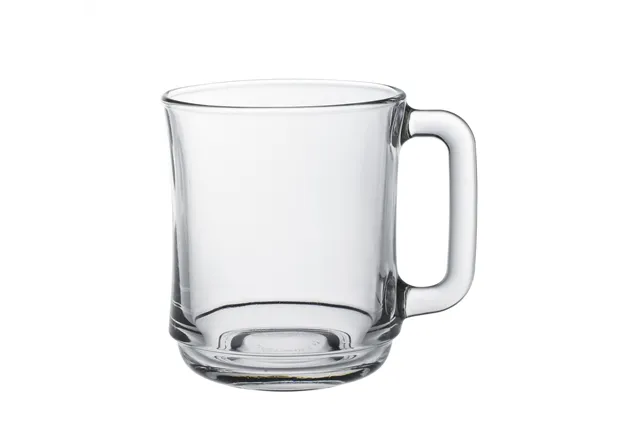 Szklanka z uchem LYS, 0,31L, transparentny, 6 szt., ⌀100x100mm Duralex 4018AR06D1111