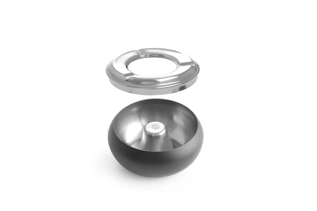 Popielnica czarna, ⌀105x58mm Hendi 440230