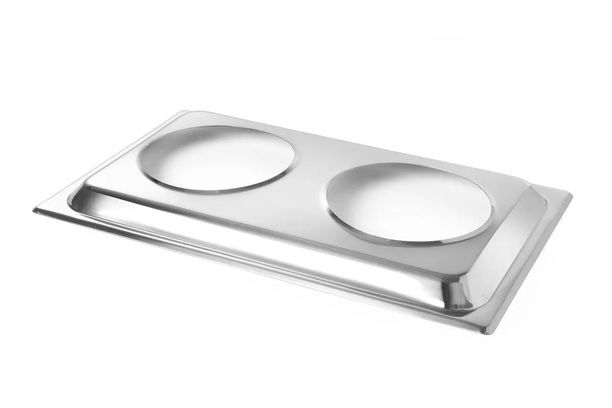 Adapter GN 1/1 na 2 wkłady do bemaru, Adapter, GN 1/1, 530x325x30mm Hendi 470930