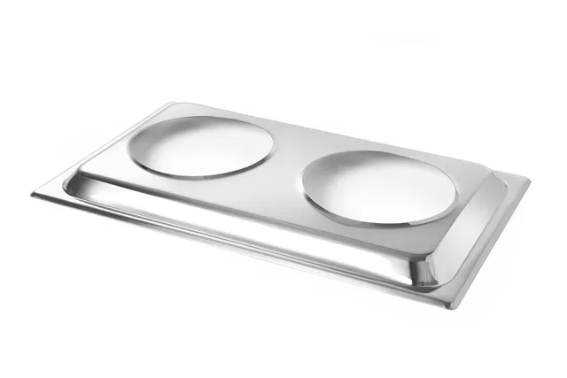 Adapter GN 1/1 na 2 wkłady do bemaru, Adapter, GN 1/1, 530x325x30mm Hendi 470930