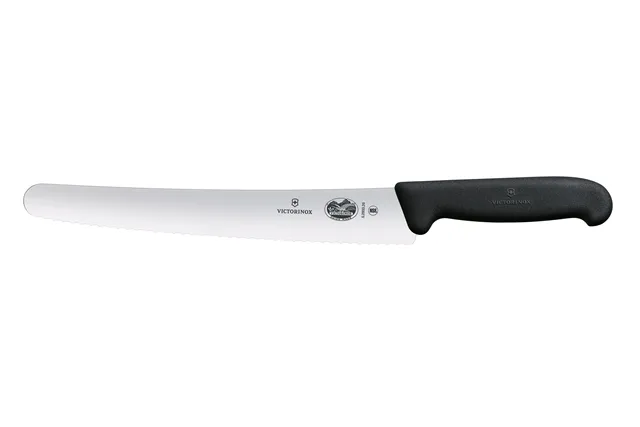 Nóż cukierniczy z ząbkowanym ostrzem, czarny, 382mm Victorinox 5.2933.26