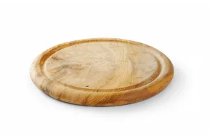 Deska do serwowania z drewna oliwnego, ⌀260x25mm, Okrągły Hendi 505397