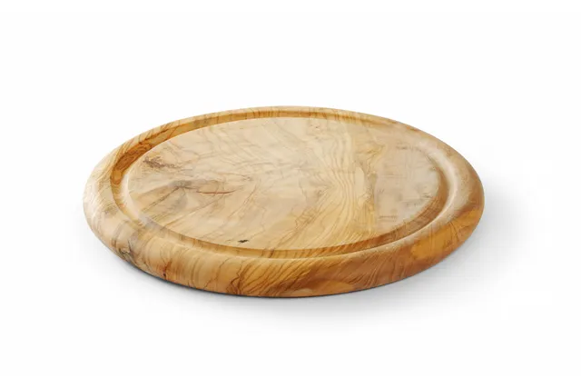 Deska do serwowania z drewna oliwnego, ⌀260x25mm, Okrągły Hendi 505397