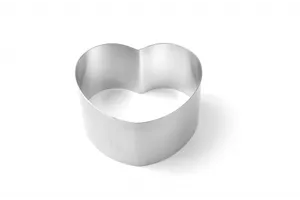 Rant piekarniczo-cukierniczy serce, w zestawie 4 ranty: 150, 250, 350, 450 mm, 4 szt., (H)80mm Hendi 512456