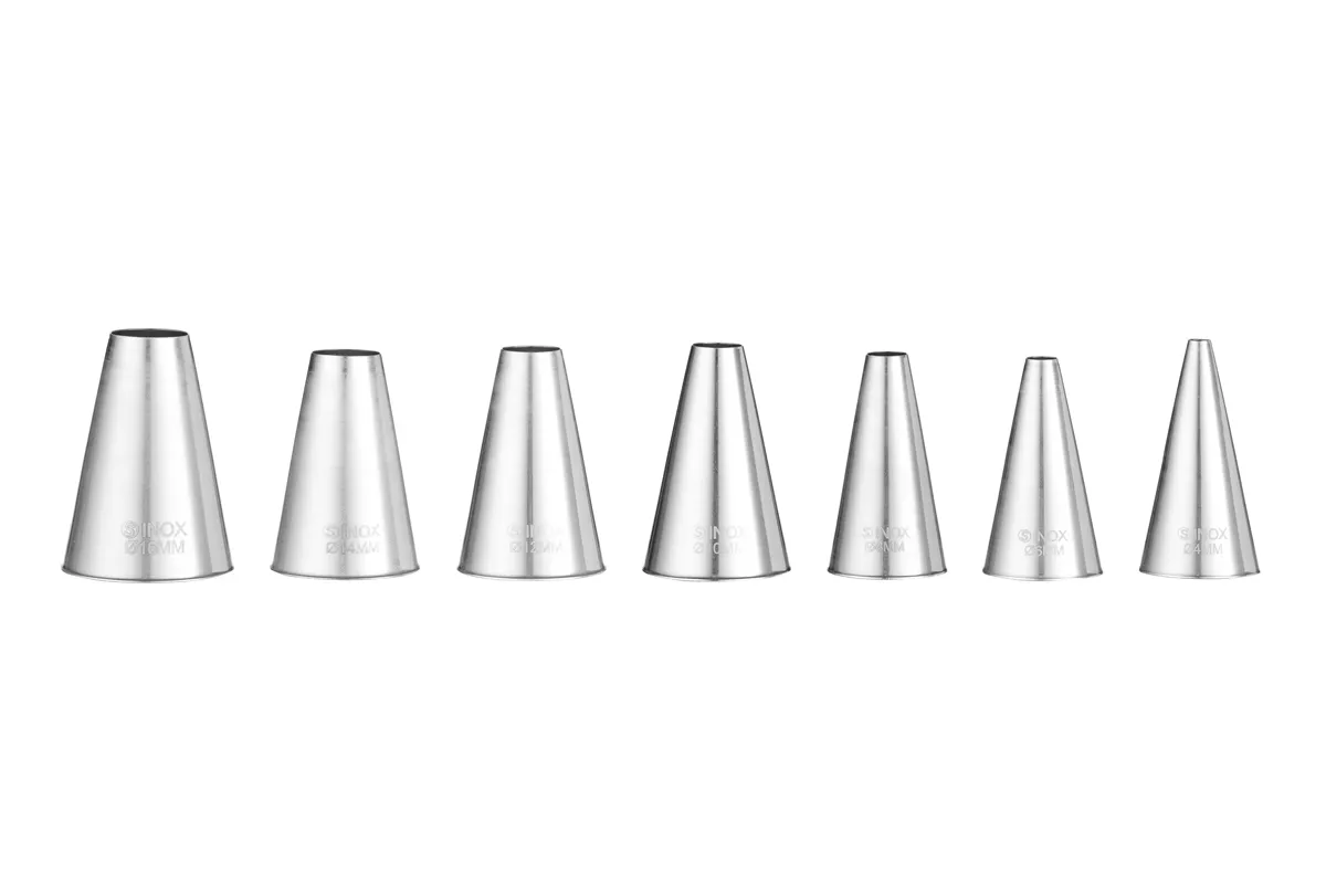 Końcówki do rękawów proste, ø4-6-8-10-12-14-16, 7 szt Hendi 551615