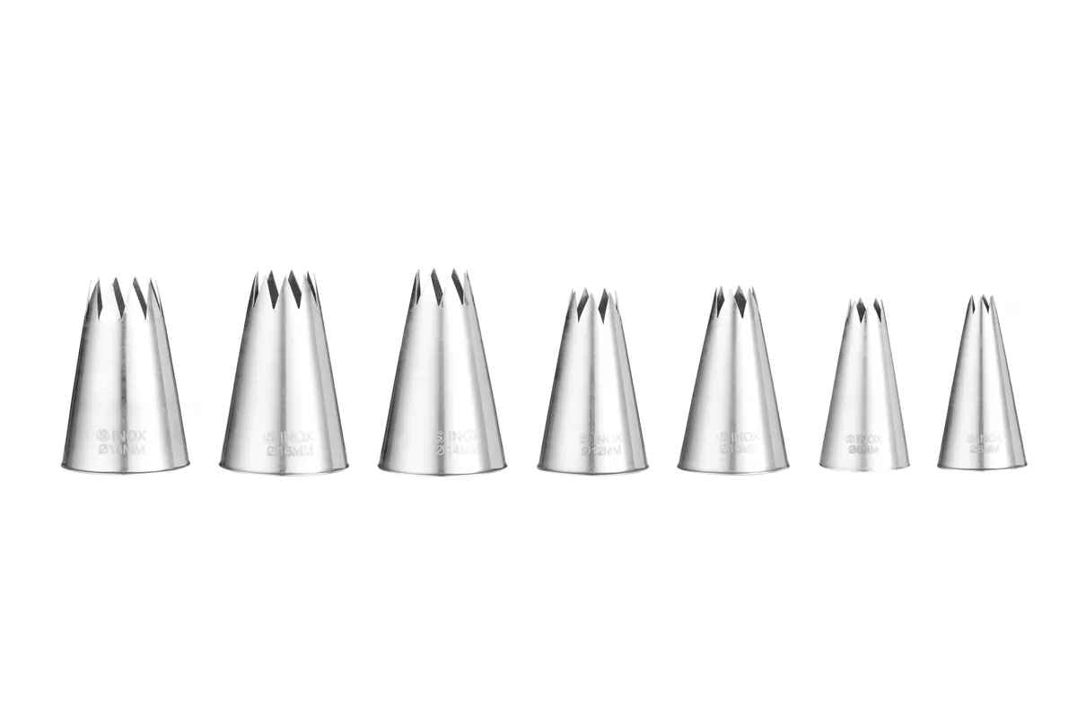 Końcówki do rękawów karbowane, ø6-8-10-12-14-16-18, 7 szt Hendi 551714