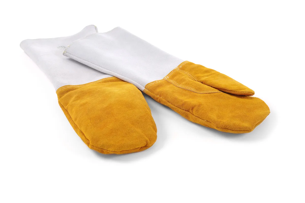 Rękawice do grilla, odporne na ciepło, skórzane – 2 szt., 2 szt., 460mm Hendi 556658