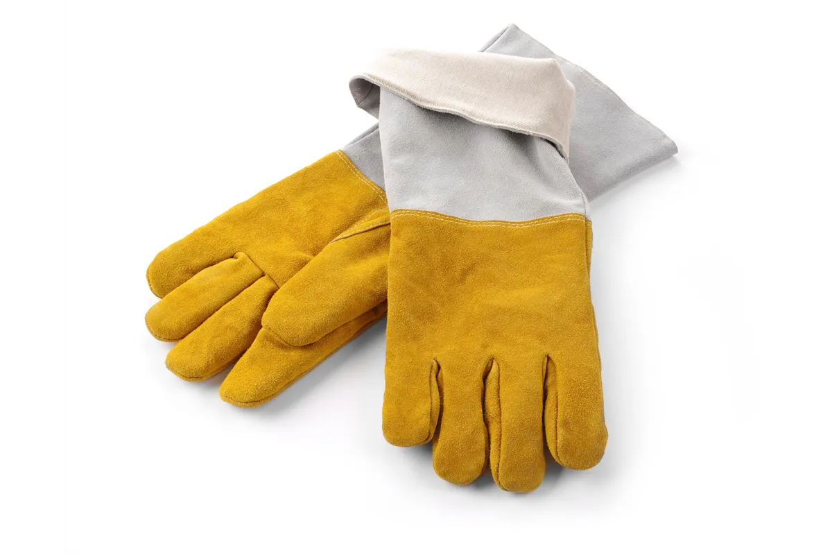 Rękawice do grilla, odporne na wysoką temperaturę, skórzane – 2 szt., 2 szt., 460mm Hendi 556689