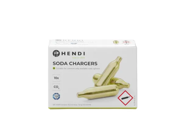 Naboje do wody sodowej CO₂, 10 szt Hendi 588406