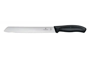 Nóż do chleba, czarny, 340mm Victorinox 6.8633.21B