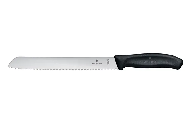 Nóż do chleba, czarny, 340mm Victorinox 6.8633.21B