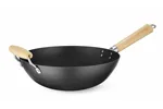 Wok z drewnianym uchwytem, ⌀324x565mm Hendi 627907