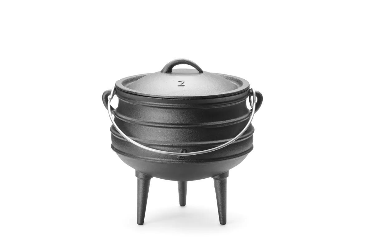 Kociołek żeliwny, czarny, ⌀245x280mm Hendi 629291