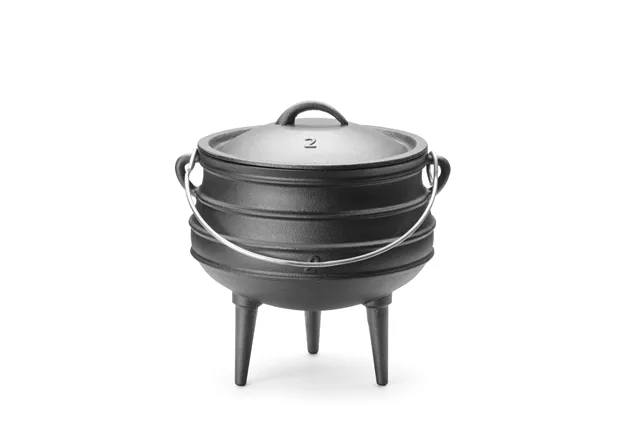 Kociołek żeliwny, czarny, ⌀245x280mm Hendi 629291