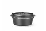 Kociołek żeliwny, 7,2L, czarny, ⌀310x155mm, Okrągły Hendi 629376