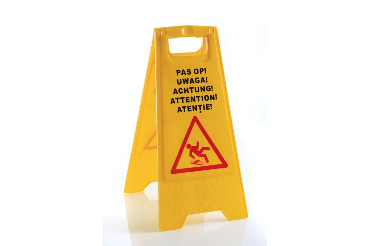 Potykacz informacyjny „Śliska podłoga”, 300x460x615mm Hendi 663950