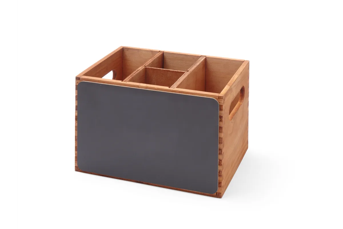 Skrzynka na karty menu i sztućce, 210x150x150mm Hendi 664148