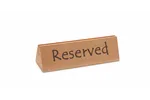 Tabliczka informacyjna „Rezerwacja”, "reserved", 152x44x44mm Hendi 664308