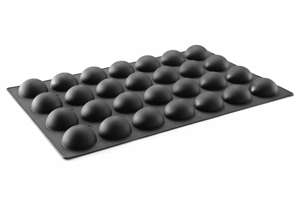 Forma silikonowa SEMI-SPHERE, 600x395x35mm, Okrągły Hendi 677216