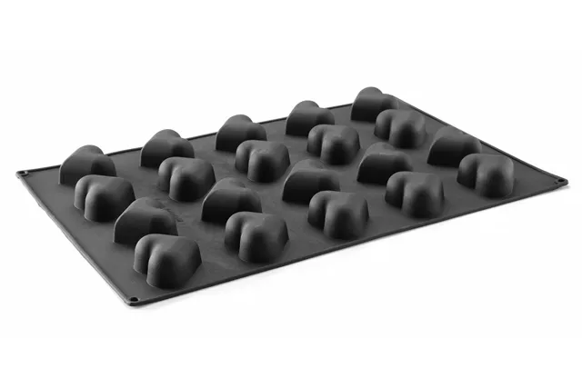 Forma silikonowa HEART, 570x375x35mm, Serce Hendi 677254