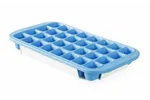 Forma do kostek lodu z pokrywą i tacą, niebieski, 337x170mm BarUp 679005