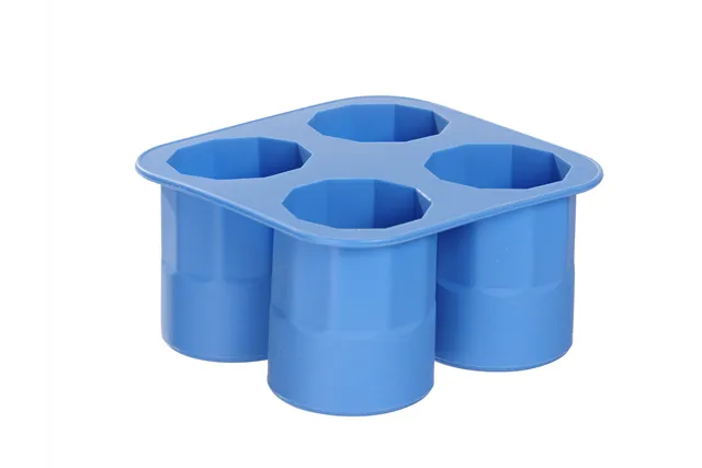 Forma do kostek lodu w kształcie kieliszka, niebieski, 122x122x60mm BarUp 679067