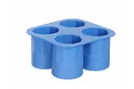 Forma do kostek lodu w kształcie kieliszka, niebieski, 122x122x60mm BarUp 679067